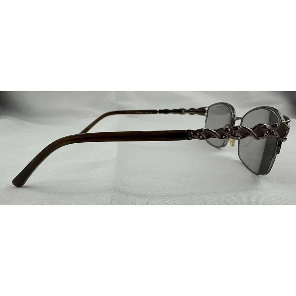 Sophia Loren's Beau Rivage 60 Eyeglasses Frame Women's Gunmetal Half‎ Rim 53-17